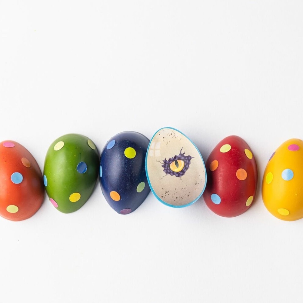 Dinosaur Egg Beeswax Crayons